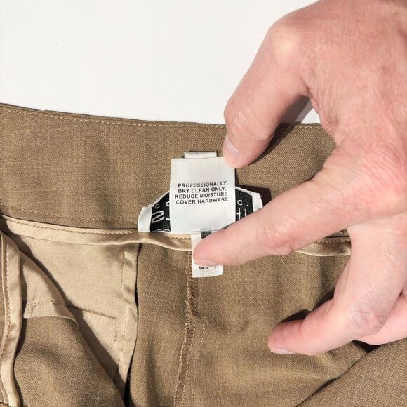 St. John Collection Beige Wide Leg Flare Pants Pockets Lagenlook Women Size 6 - Picture 12 of 16